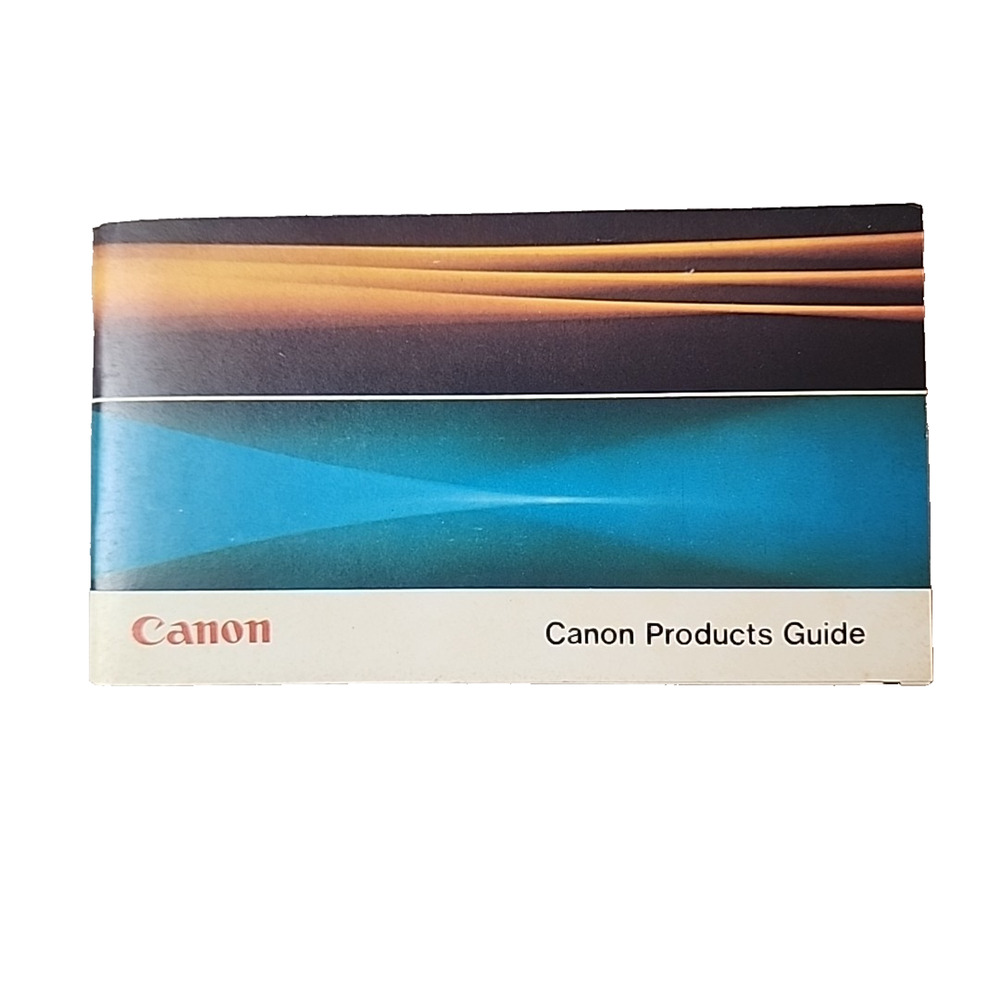 Canon Products Guide Pub. No. C5077v - 1970s Original